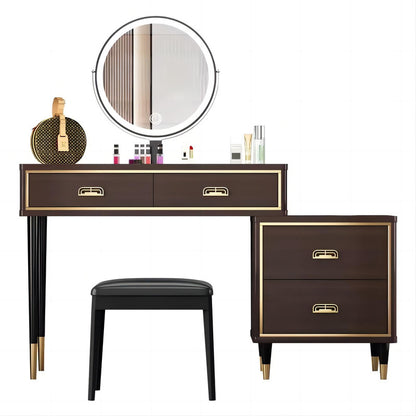 Bedroom Makeup Vanity Table Modern Vanity Table White Dressing Table with LED Mirror