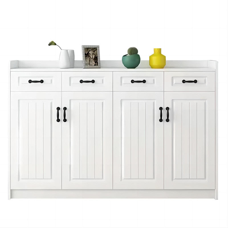 New Simple Style Shoe Cabinet All-match White Large-capacity Living Room Locker Porch Shoe Rack Wooden Shoe Cabinet