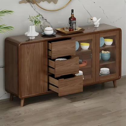 Wooden Sideboard Cabinet Luxury Design Gold Wood Dining Room Living Room Furniture